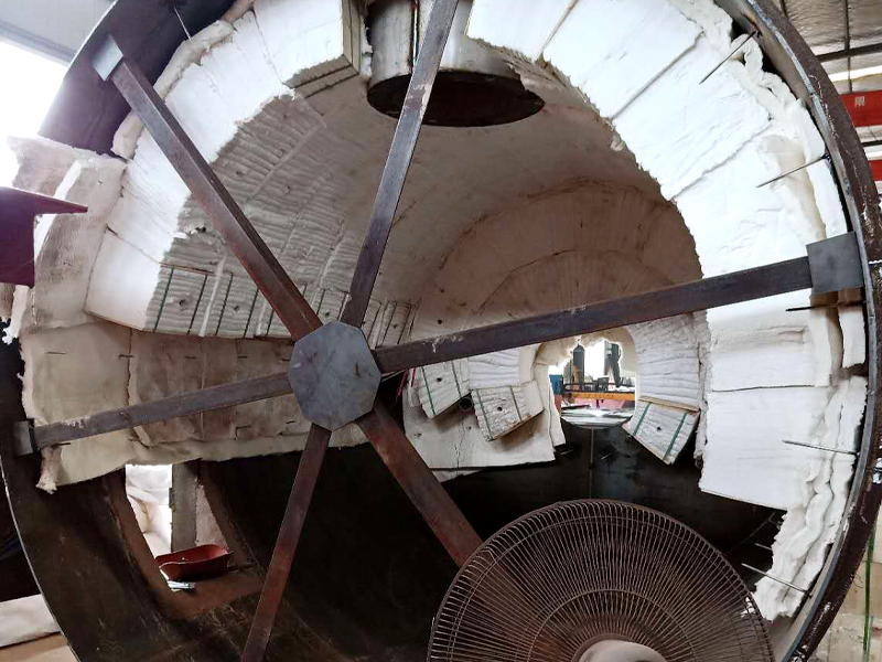 無錫熱風爐陶瓷纖維模塊爐襯施工